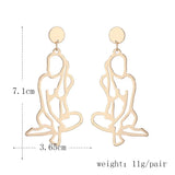 Body Hollow Drop Earrings