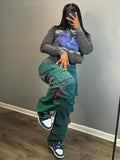 Simply Fly Cargo Denim Tie Dye Jeans