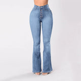 Flared Blue Jeans