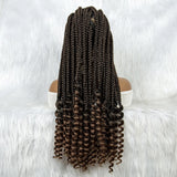 Full Lace Big Knotless Braided  Synthetic Wigs