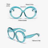 Vintage Round Frame Fashion Glasses For Women