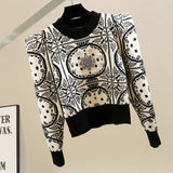 Women's Vintage Cropped Pullover Sweater