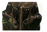 Women's High Waist Camouflage Cargo Skirt