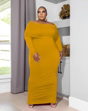 Autumn Winter Knitting Slash Neck Women Casual Dress Big Size 5XL Long Sleeves Solid Elegant Stretchy Bodycon Dresses