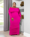 Autumn Winter Knitting Slash Neck Women Casual Dress Big Size 5XL Long Sleeves Solid Elegant Stretchy Bodycon Dresses