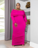 Autumn Winter Knitting Slash Neck Women Casual Dress Big Size 5XL Long Sleeves Solid Elegant Stretchy Bodycon Dresses